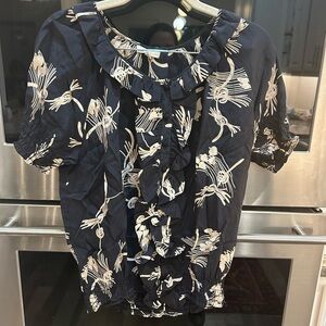 Joie Midnight 100 percent silk Blouse, size S, GUC